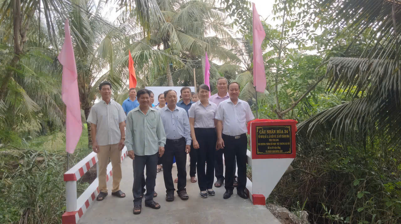 Khánh thành cầu Nhân Hòa 34 – Góp phần phát triển giao thông nông thôn tại ấp Bến Nò